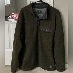 Dark Green Pull Over Fleece